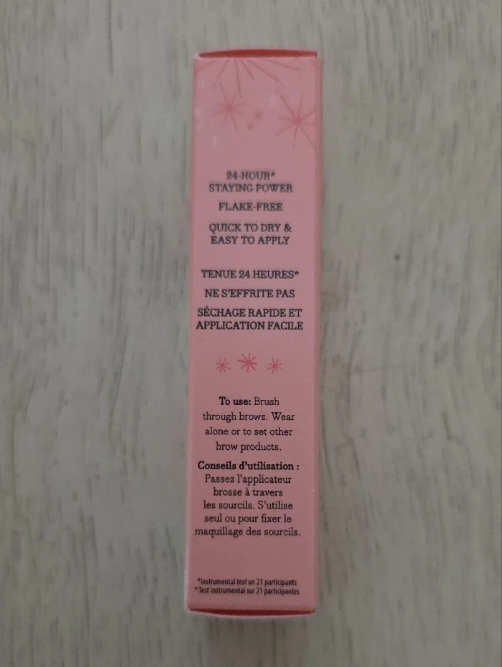 Benefit Clear Brow Setting Gel in Pink-Accented Packaging